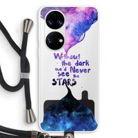 Stars quote: Huawei P50 Transparant Hoesje met koord