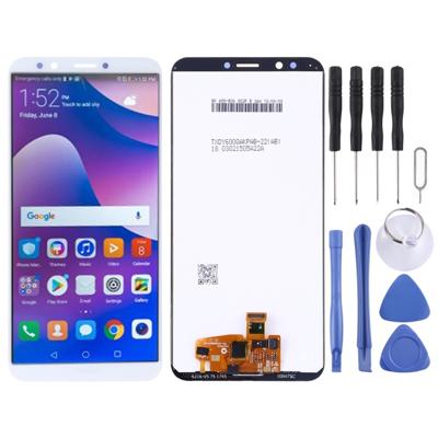 LCD-scherm en digitizer volledige montage voor Huawei Y7 Prime (2018) (wit)