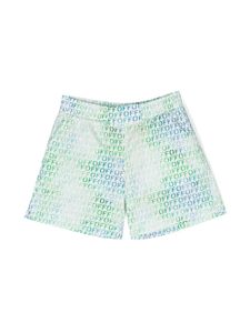 Off-White Kids short de bain à logo imprimé - Blanc