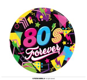 80's Forever Disco borden (6st)