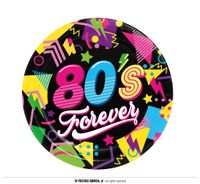 80's Forever Disco borden (6st)