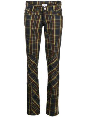 Collina Strada pantalon skinny Rawr à carreaux - Bleu