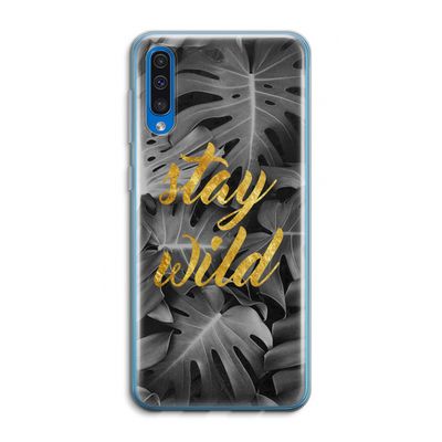 Stay wild: Samsung Galaxy A50 Transparant Hoesje