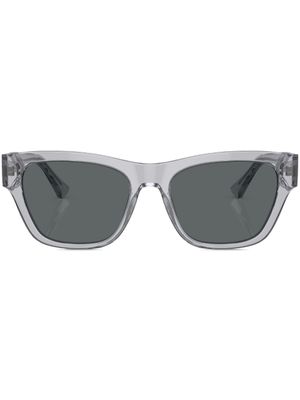 Versace Eyewear lunettes de soleil à monture rectangulaire - Gris