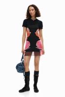 Bloemenprint jurk - BLACK - XS