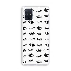 Eye pattern #2: Galaxy A71 Transparant Hoesje