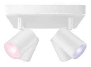 Philips Lighting 8719514554559 IMAGEO WiZ Spots 4x5W W 22-65K RGB SQ LED-plafondlamp LED 20 W Wit