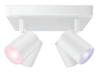 WiZ 8719514554559 IMAGEO WiZ Spots 4x5W W 22-65K RGB SQ LED-plafondlamp LED 20 W Wit - thumbnail