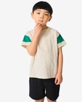HEMA Kinder T-shirt Kleurblokken Ecru (ecru)