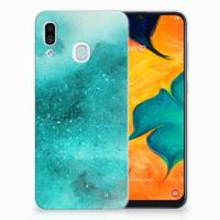 Smartphone hoesje Samsung Galaxy A30 Painting Blue