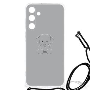 Samsung Galaxy A25 Stevig Bumper Hoesje Grijs Baby Olifant