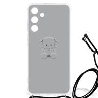 Samsung Galaxy A25 Stevig Bumper Hoesje Grijs Baby Olifant