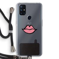 Kusje: OnePlus Nord N10 5G Transparant Hoesje met koord