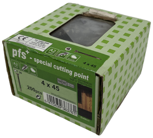 pgb-Europe PFS+ | RVS Spaanplaatschroef PFS+ VZK-T Ø 4,0x45 A2 - 200 stuks - PFWVTGA00004000453