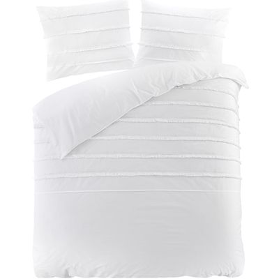 Papillon Deluxe Lucida Dekbedovertrek Wit-1-persoons (140 x 200/220 cm)