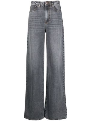 3x1 jean ample à taille haute - Gris