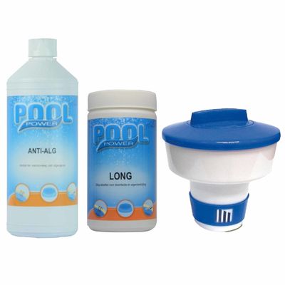Zwembad hygiene onderhoud set voor grote zwembaden