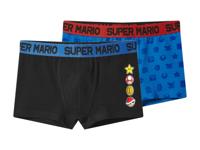Set van 2 kinder boxers (Zwart/blauw, 158/164)
