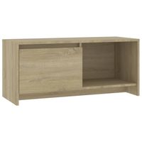 vidaXL Tv-meubel 90x35x40 cm spaanplaat sonoma eikenkleurig