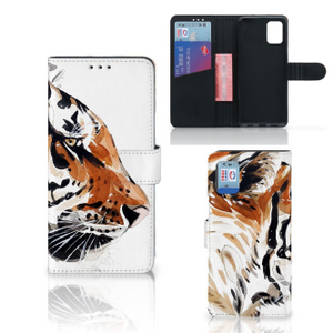 Hoesje Samsung Galaxy A31 Watercolor Tiger