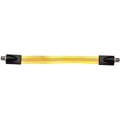 Axing Satelliet Aansluitkabel [1x F-bus - 1x F-bus] 25.00 cm 75 dB Vergulde steekcontacten, Vensterdoorvoer Transparant
