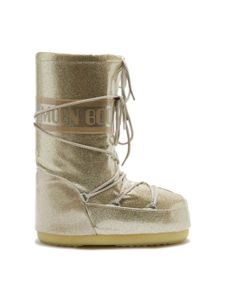 Moon Boot Kids bottines à logo imprimé - Or