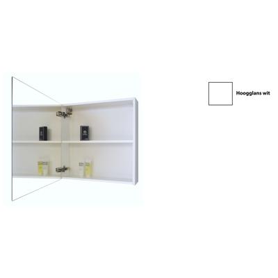 Spiegelkast Sanicare Qlassics 60 cm 1 Deur Hoogglans Wit Links
