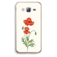 Red poppy: Samsung Galaxy J3 (2016) Transparant Hoesje