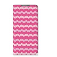 Samsung Galaxy S22 Hoesje met Magneet Waves Pink - thumbnail