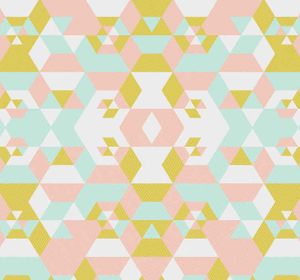 Behang geometrisch Patchwork