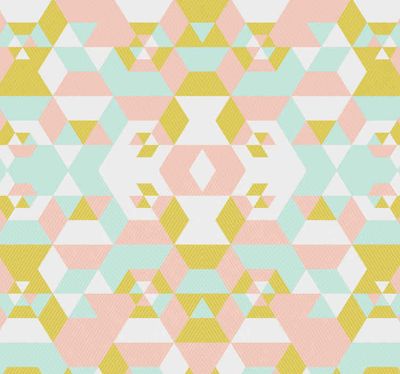 Behang geometrisch Patchwork