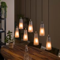 LifestyleFurn Hanglamp Ayo 7-lamps - Stone - thumbnail