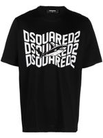 DSQUARED2 t-shirt à logo imprimé - Noir