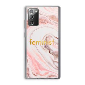 Feminist: Samsung Galaxy Note 20 / Note 20 5G Transparant Hoesje