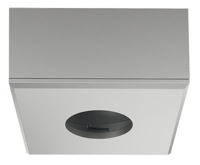 LED afdekring zilverkleurig vierkant voor LED opbouwspot 2090 of 3090
