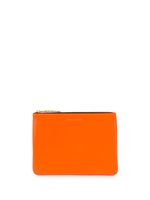 Comme Des Garçons Wallet portefeuille zippé colour block - Orange