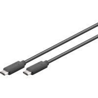 Goobay USB-kabel USB 3.2 Gen1 (USB 3.0 / USB 3.1 Gen1) USB-C stekker 2 m Zwart Stekker past op beide manieren, Aluminium-stekker, Ronde ader, PVC-mantel 66508 - thumbnail