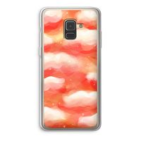 Lichte Wolken: Samsung Galaxy A8 (2018) Transparant Hoesje