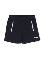 BOSS Kidswear short à logo imprimé - Bleu