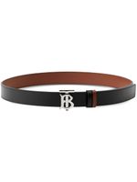 Burberry ceinture réversible à boucle logo - Noir - thumbnail