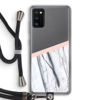 A touch of peach: Samsung Galaxy A41 Transparant Hoesje met koord