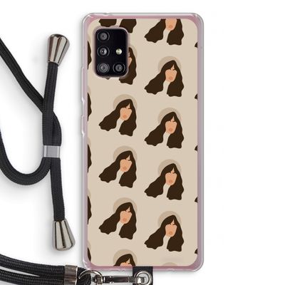 Bonjour mon amour: Samsung Galaxy A51 5G Transparant Hoesje met koord