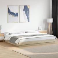 Bedframe bewerkt hout sonoma eikenkleurig 180x200 cm
