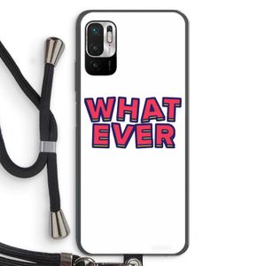 Whatever: Xiaomi Redmi Note 10 5G Transparant Hoesje met koord