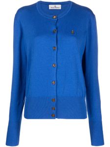 Vivienne Westwood cardigan à broderies Orb - Bleu