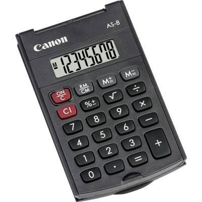 Canon AS-8 Zakrekenmachine Donkergrijs Aantal displayposities: 8 werkt op batterijen (b x h x d) 60 x 11.4 x 97 mm