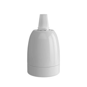 Calex lampholder E27 ceramic white, max.250V-60W
