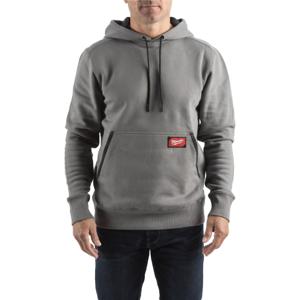 Milwaukee WH MW GR L Work hoodie midweight grijs maat L - 4932493123