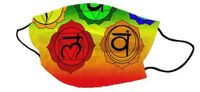 Mondkapje/Yogi Masker 7 Chakra Signs