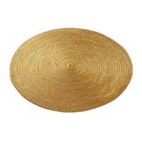 Ronde Placemat Goud Polypropeen 38 Cm - Placemats - thumbnail